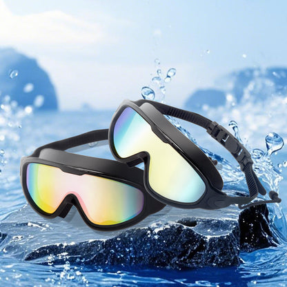 Anti-Fog Swim Goggles 2-Pack UV Protection Wide Lens Adult