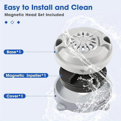 Pipeless Jet Motor for Pedicure Spa Chair Magnetic Jet Head Propeller Cap Complete Replacement Kit LURACO