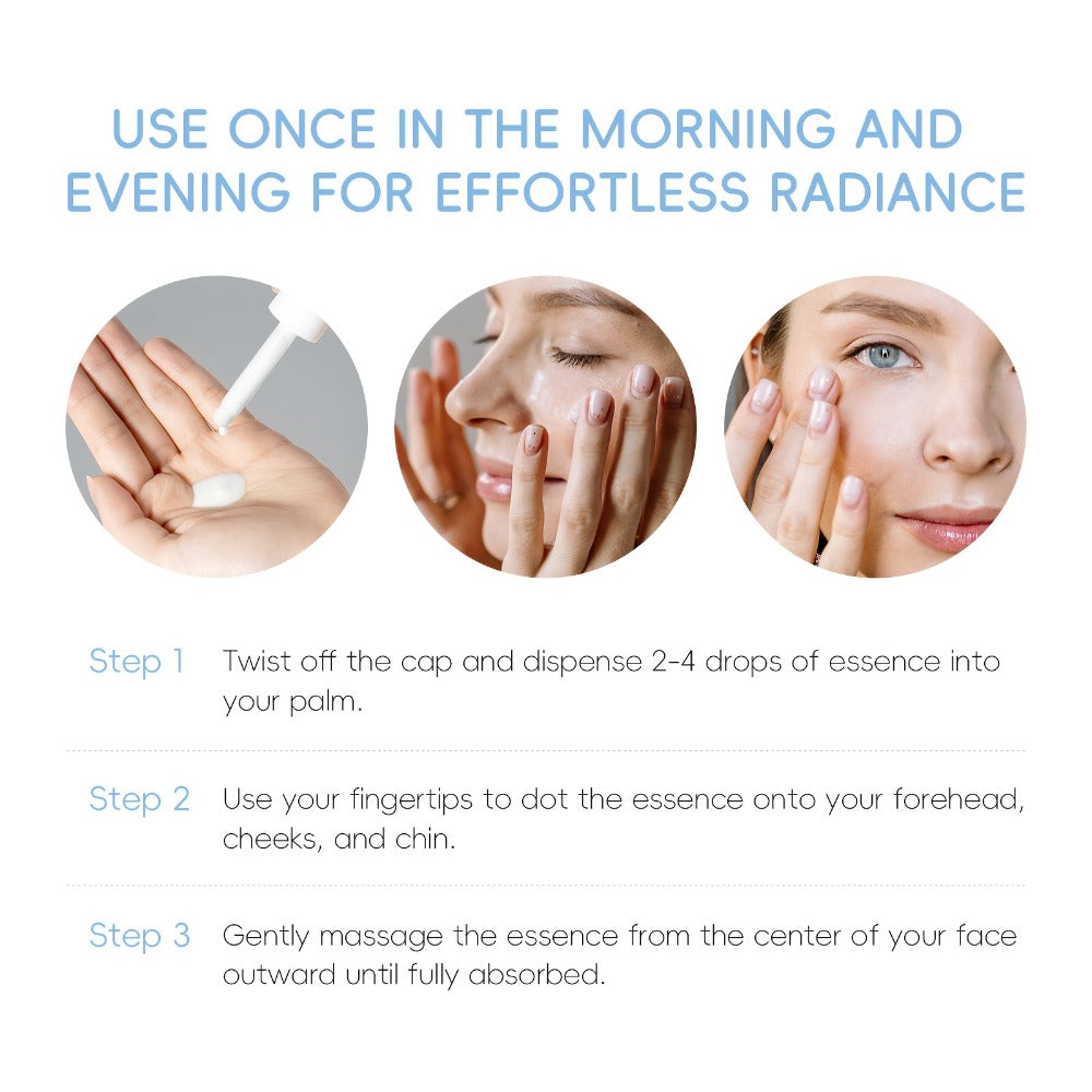 Face Serum LAIKOU with Niacinamide, Shea Butter, Vitamin E and Hyaluronic Acid in a 17ml Milky Dropper Formula