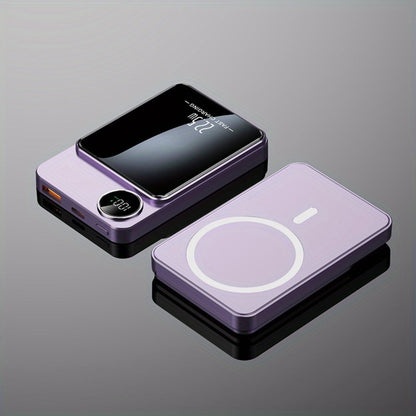 Power Bank Magnetic 5000mAh or 10000mAh with 15W Wireless Charging and LED Indicator in Three Colors