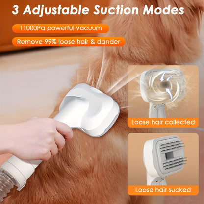 Pet Grooming Vacuum Kit with 2.2L Cup, Purple or Orange Trim and 8-in-1 or 9-in-1 Dryer Packages