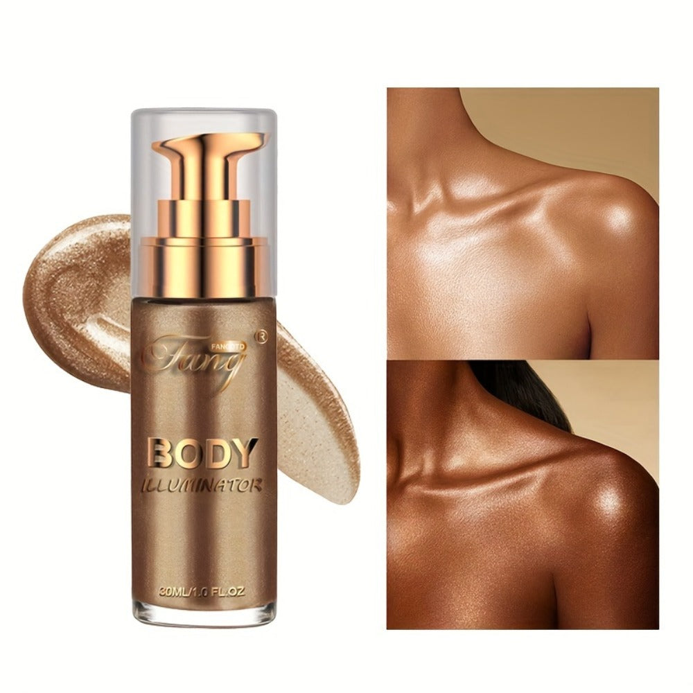Liquid Luminizer Set of 2 Shimmer Highlighter for Face and Body Glow – All-in-One, for Makeup, Travel and Everyday Vanity Use