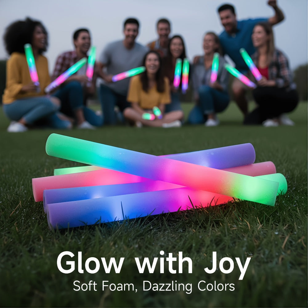 Foam Glow Sticks Set 103pcs 70pcs 40pcs for Entryways, Bedrooms and Living Spaces, with the Listed Configuration