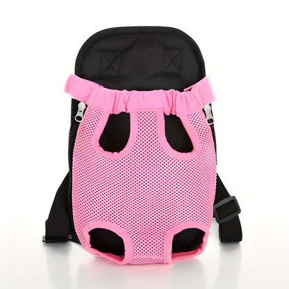 Dog Front Chest Carrier Backpack | Pet Carrying Bag for Small Dogs & Cats, Hands-Free Travel Hiking Cycling Outdoor Bag with Adjustable