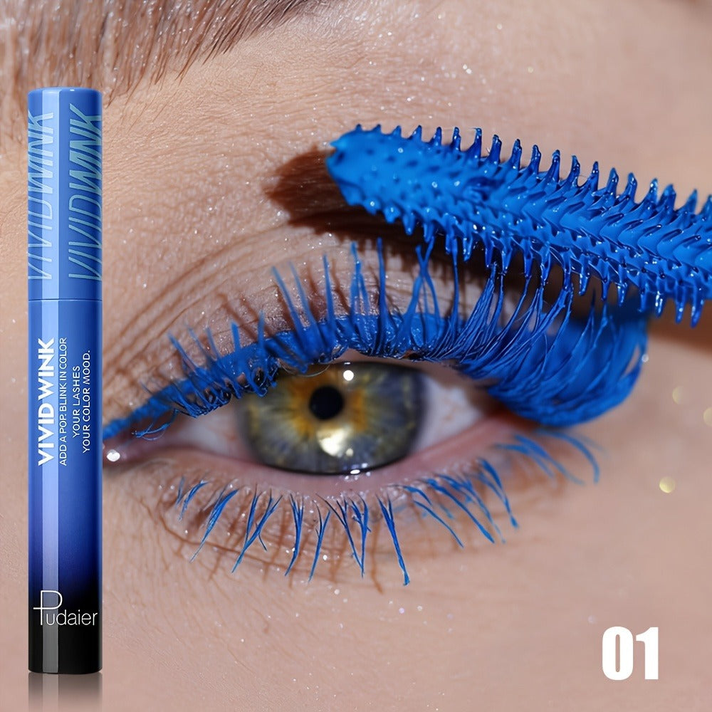 Colored Mascara in Five Numbered Shades with Slim Color-Coordinated Tubes and Integrated Comb-Style Wands