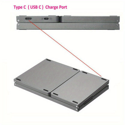 Foldable Bluetooth Keyboard with Numeric Keypad Triple Fold BT5.1 3-Device Multi-Switch USB-C for an Everyday Personal Care Routine