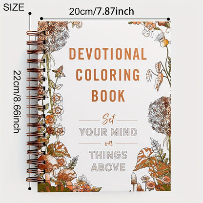 Christian Coloring Book for Adults, Devotional Faith-Based Mindfulness Art with Scripture, Guided Meditation & Stress Pages for Women