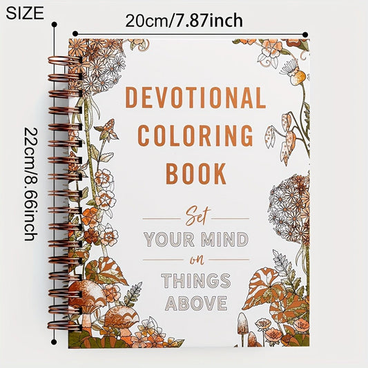 Christian Coloring Book for Adults, Devotional Faith-Based Mindfulness Art with Scripture, Guided Meditation & Stress Pages for Women