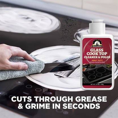 Ceramic Stove Cleaner Gel – Fast-Acting Stovetop Cleaner Removes Burnt-On Grease & Stains Without Scratching