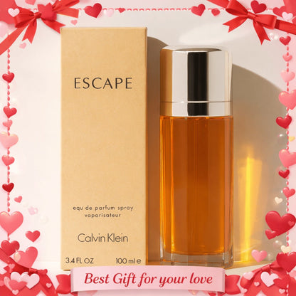 Perfume for Women Escape in 3.4 oz Amber Spray with Listed Floral-Fruity and Woody Scent Profile
