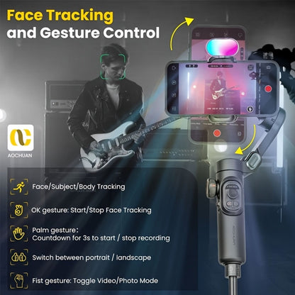 3-Axis Gimbal Stabilizer for Smartphone iPhone Samsung Android Ultra Foldable Portable Vlogging for an Everyday Personal Care Routine