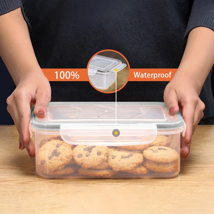 Container Set Food Storage Organizer with Locking Plastic Lids in 12-, 24- or 48-Piece Options
