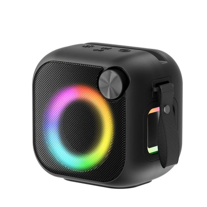 Bluetooth Speaker Square RGB Desktop Model with Phone Stand, USB, TF, AUX Playback, Type-C Charging and Five Colors
