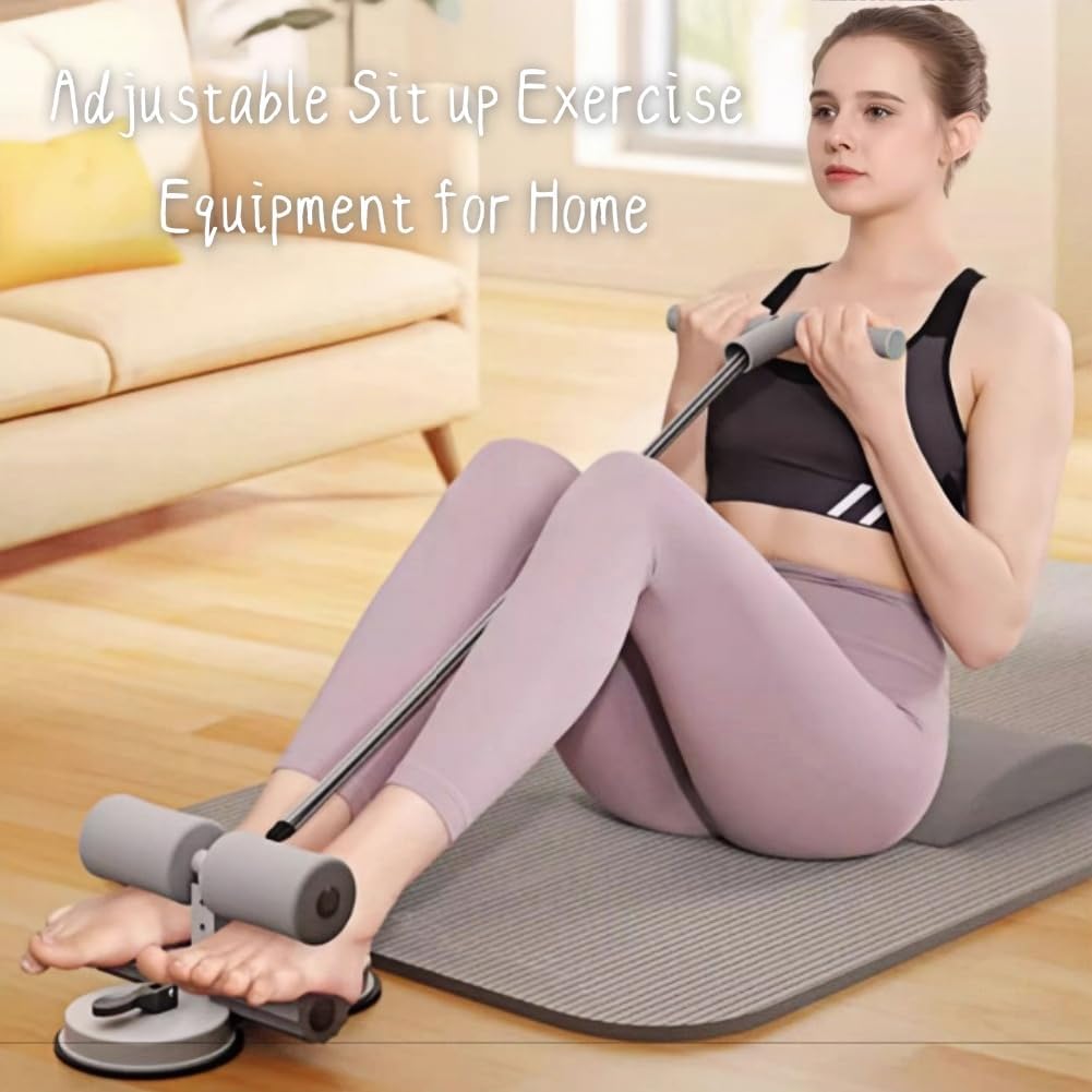 Adjustable Ab Trainer Sit-Up Assistant Device – Abdominal Exercise Equipment for Home Gym, Core Strength Training Aid for Men & Women