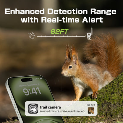 4G Cellular Trail Camera 2K No WiFi Required with Phone App Remote View, Wireless Game Camera for Deer Hunting
