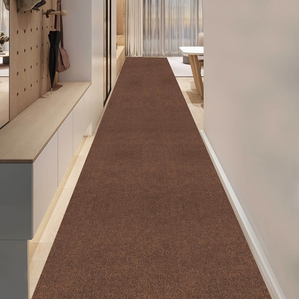 Solid-Color Hallway Runner in Five Neutral Shades with 60 cm Width and Four Listed Lengths