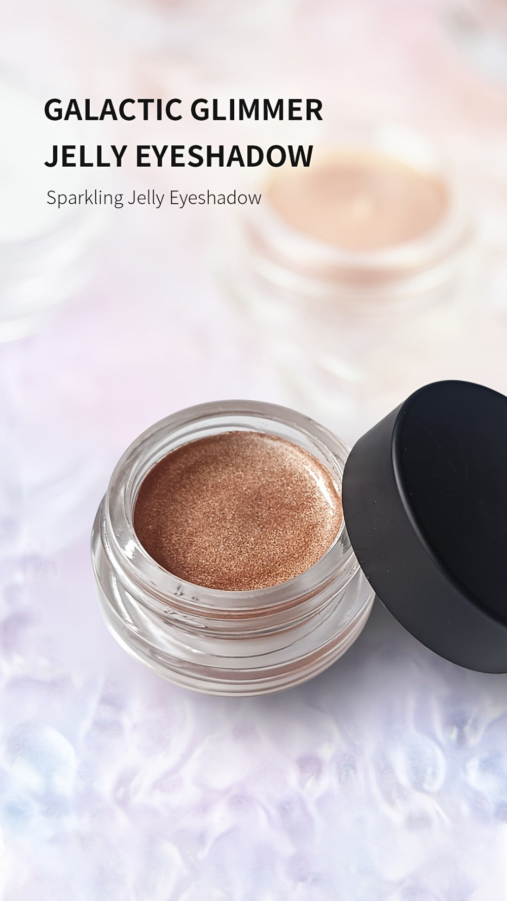 Jelly Gel Eyeshadow 2 Pack Sunset Copper Shimmer High Gloss Metallic Finish Fade Resistant, for Makeup, Travel and Everyday Vanity Use