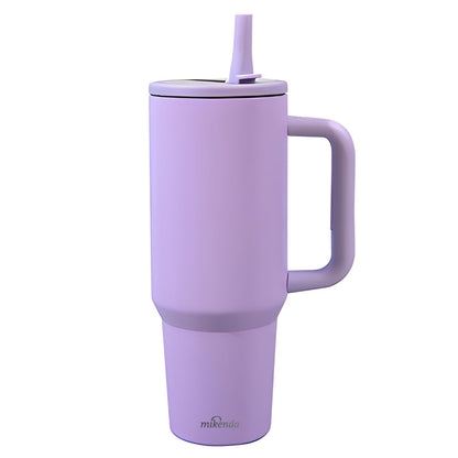 Insulated Tumbler, 40oz Stainless Steel Travel Cup with Lid, Foldable Straw and Six Color Options