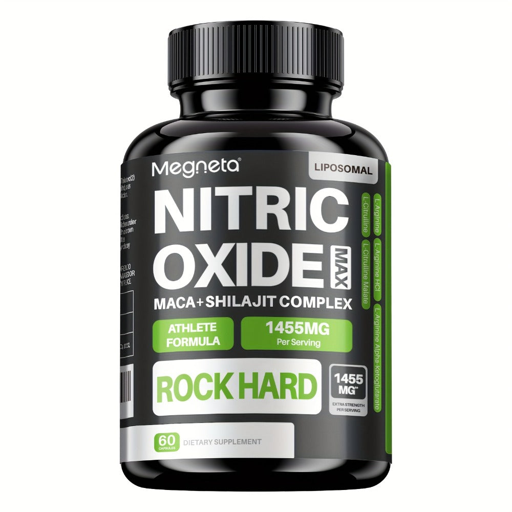L-Arginine & L-Citrulline Nitric Oxide Supplement for Men - Boosts Blood Flow, Pump, Energy
