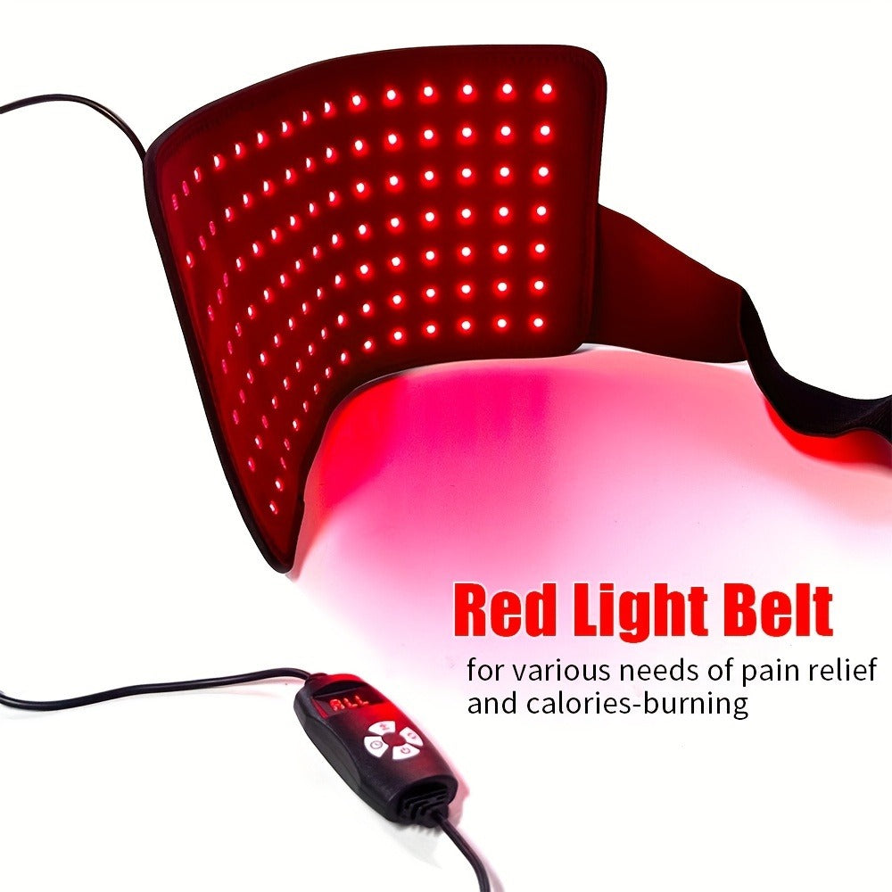 Flexible Red and Near-Infrared LED Body Wrap with 660nm and 850nm Light, Adjustable Straps and Wired Controller
