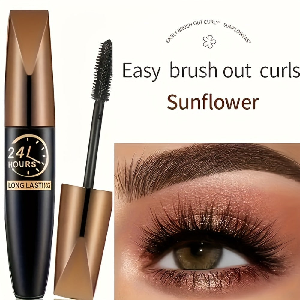 8D Fiber Mascara Set 2 Pcs Volumizing Lengthening Smudge-Proof Waterproof Lash Extension, for Makeup, Travel and Everyday Vanity Use