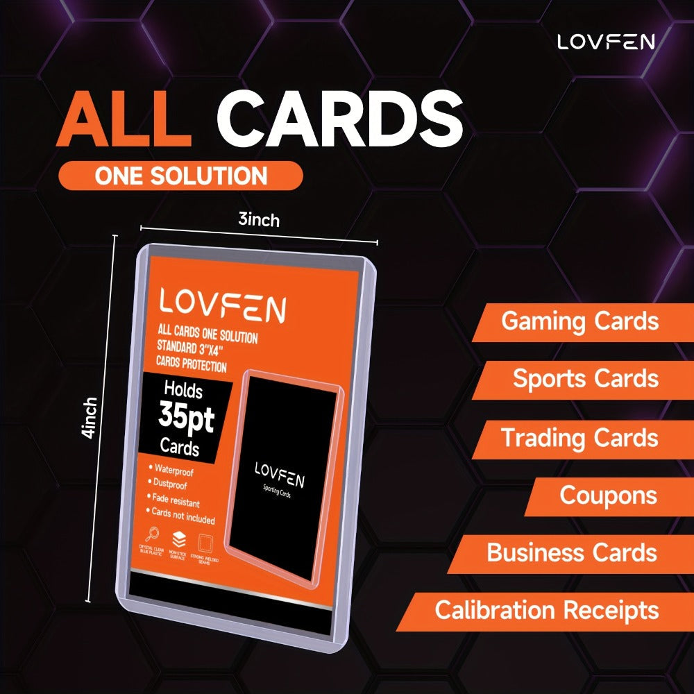 Top Loaders for Trading Cards 500 Count Hard Plastic 3x4 Card Holders – Rigid Protective Cases for Sports Cards
