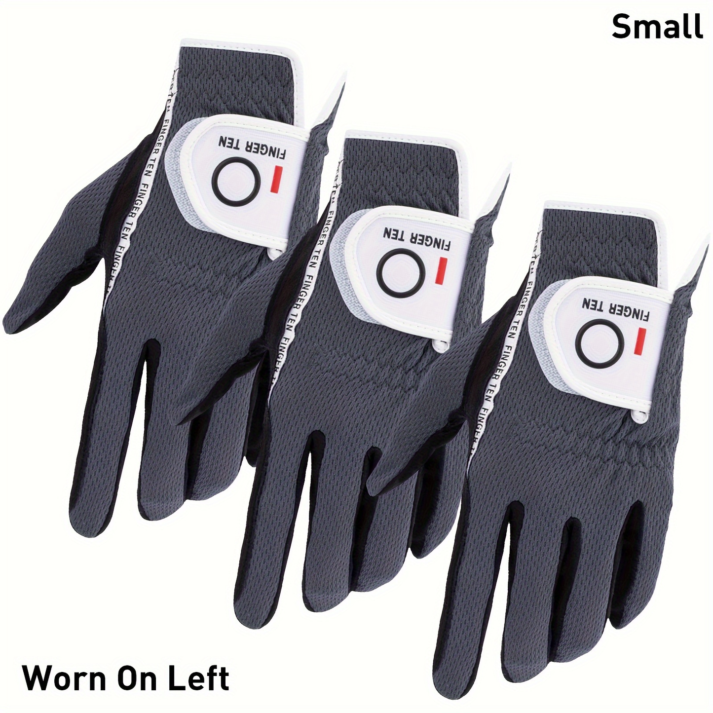 Wet Weather Golf Gloves Rain Grip 3-Pack for Men | Breathable Water-Resistant Golf Gloves for Left & Right Hand