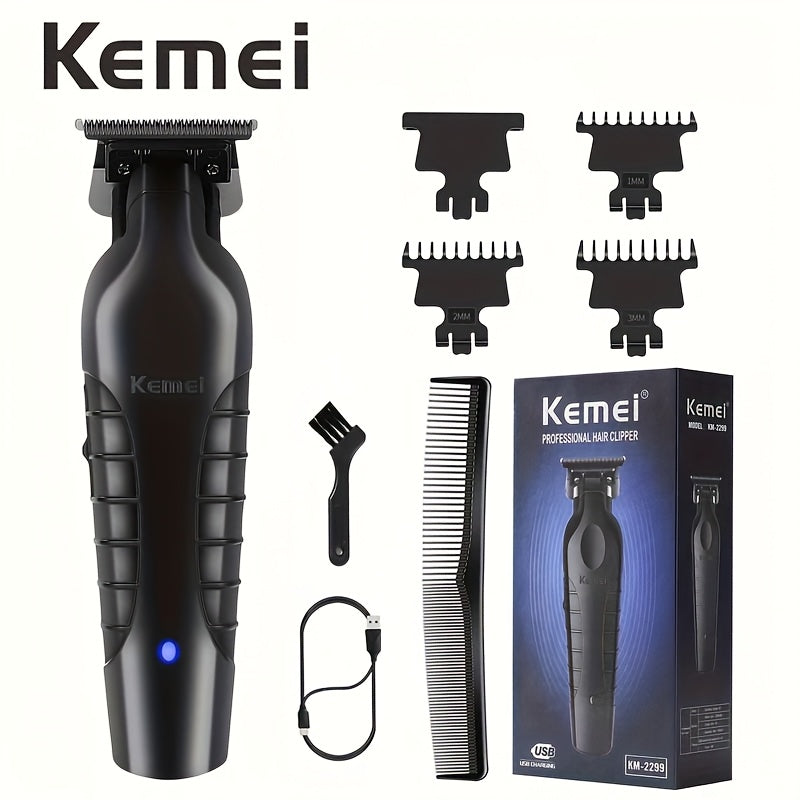 Kemei Hair Clipper & Beard Trimmer Set for Men – Professional Grooming Kit with Reciprocating Shaver, USB Rechargeable, Home & Salon Use