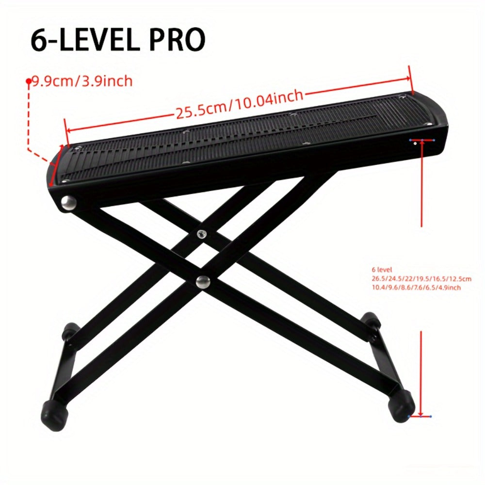 Adjustable Pedicure Footrest Stand 4-6 Level Non-Slip Portable Foot Rest for Nail Care – Professional Manicure Pedicure Tool for Salon