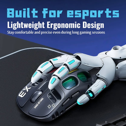 Bluetooth 5.0 2.4G Dual Mode Wireless RGB Gaming Mouse Silent 6 Button USB-C Rechargeable for an Everyday Personal Care Routine