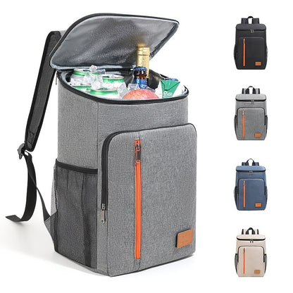 Insulated Cooler Backpack 30+ Can Capacity – Leakproof Shoulder Bag for BBQ, Lunch, Camping & Outdoor Travel, Works with Ice Packs