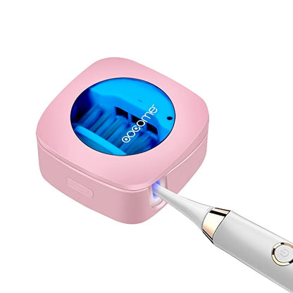 Toothbrush Case USB Rechargeable, 200mAh Battery Compact Portable Toothbrush Cover for Travel