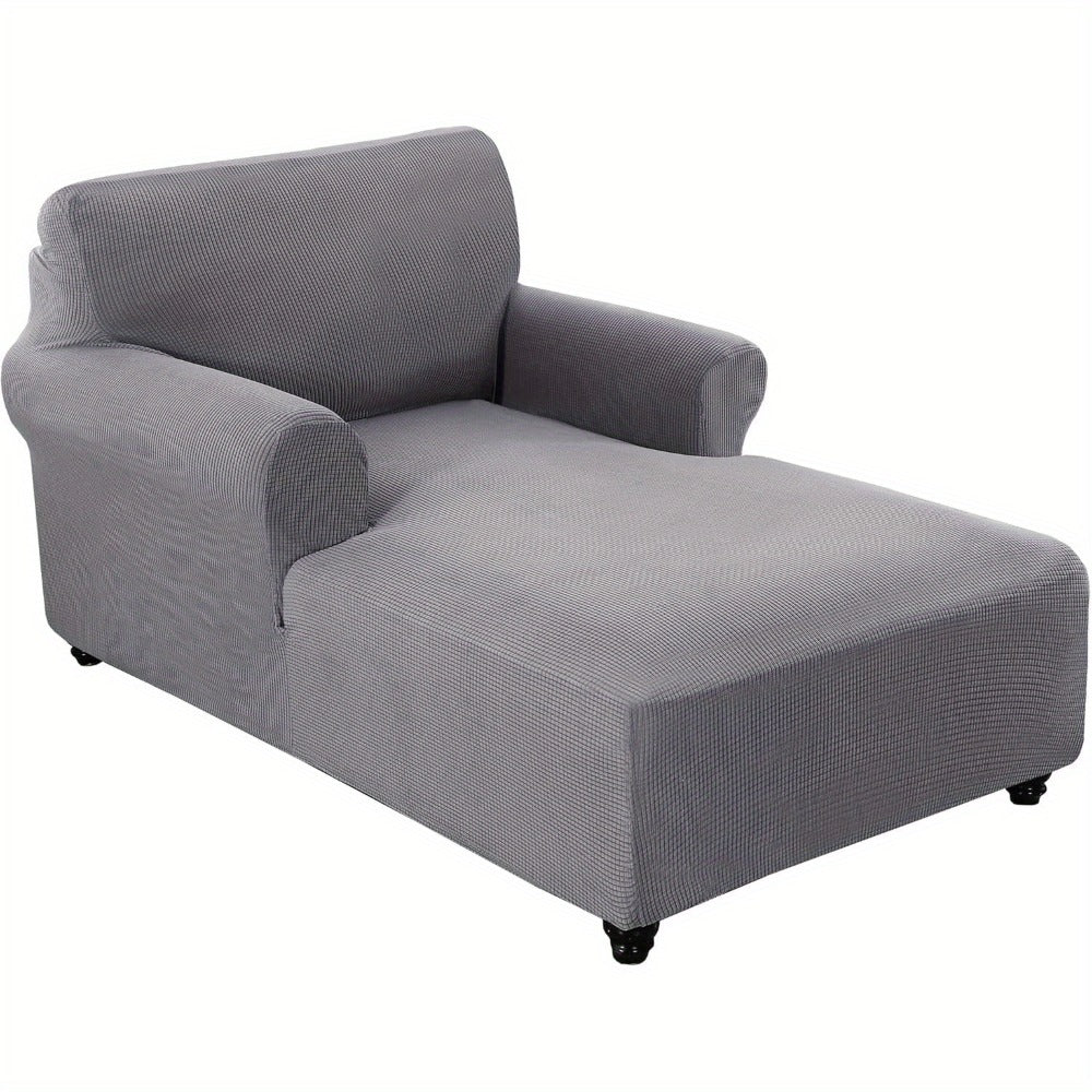 Chaise Lounge Cover Stretch Slipcover Jacquard Fabric Chair Sofa Protector for Living Room Bedroom Multi-Color