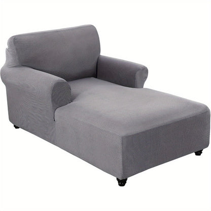 Chaise Lounge Cover Stretch Slipcover Jacquard Fabric Chair Sofa Protector for Living Room Bedroom Multi-Color