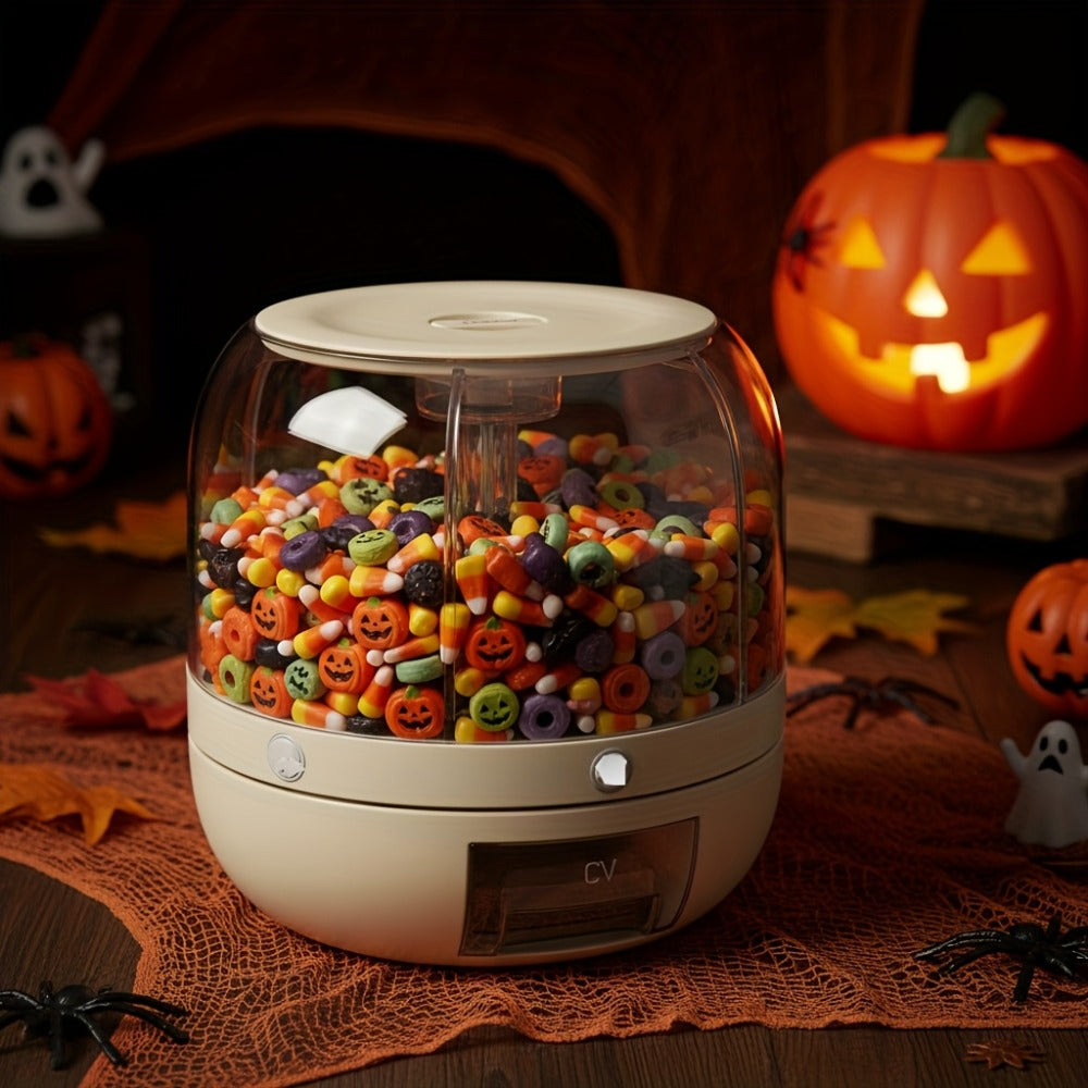 Candy Dispenser Storage Box Large, Sealed Smart Partition Container for Small Candies, Grain, Flour & Pet Food