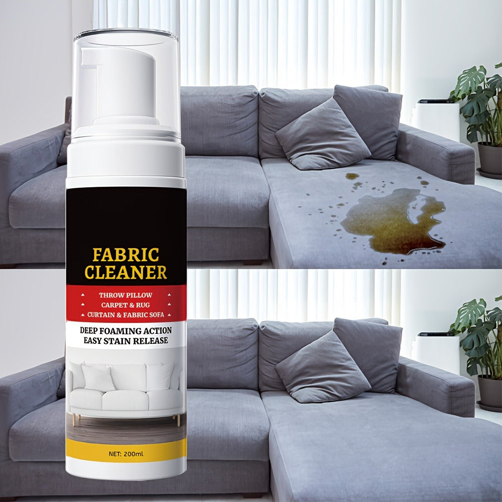 Upholstery Cleaner Spray Multi-Fabric Stain Remover 6.76oz Spot Cleaner for Couch Sofa Rug for Entryways, Bedrooms and Living Spaces