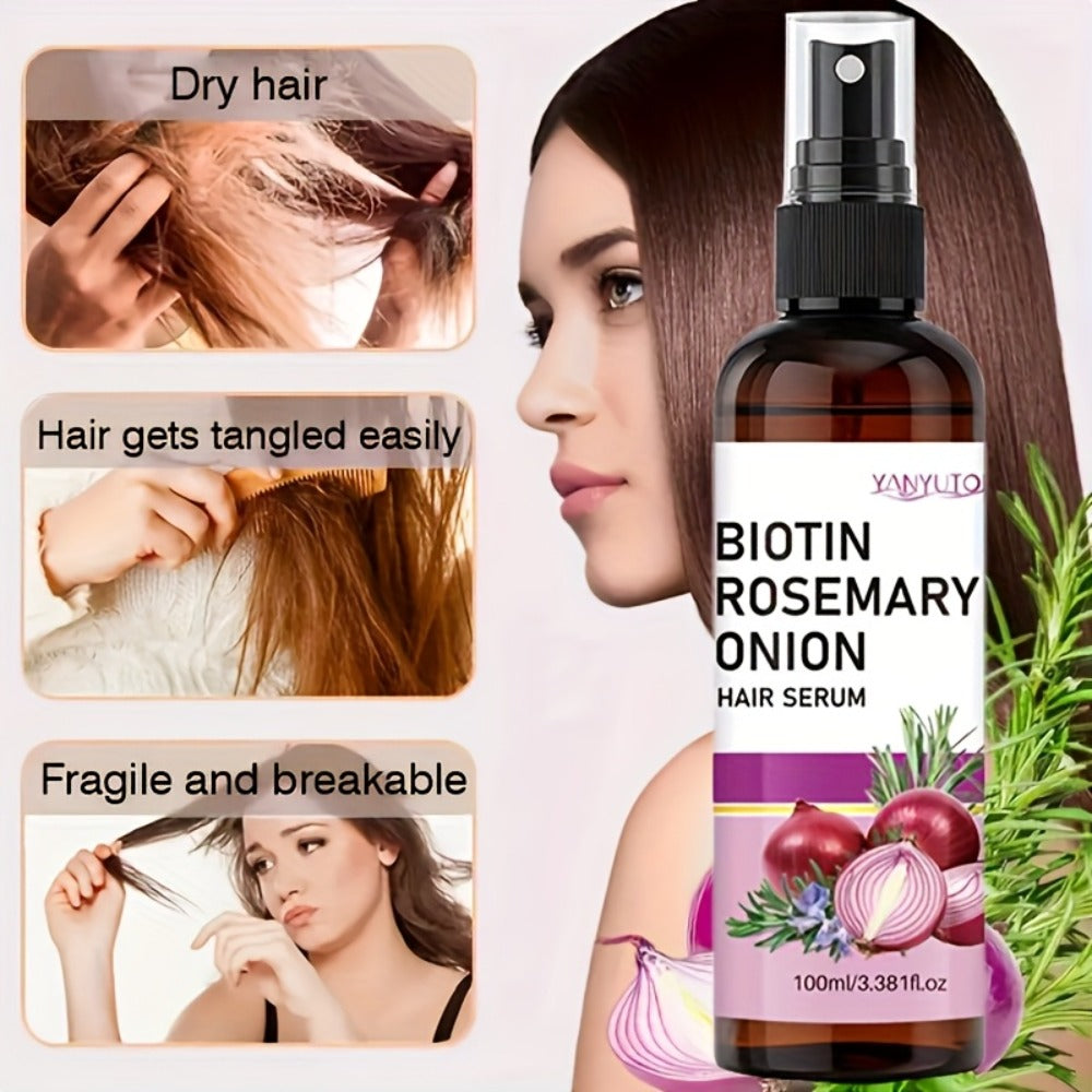 Biotin Rosemary Hair Growth Spray with Onion Extract for Bath Time, Home Spa and Personal Care