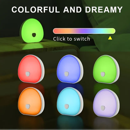 White Noise Machine with RGB Smart Light, Portable USB Rechargeable Sleep Aid, 1200mAh Battery, Touch Control