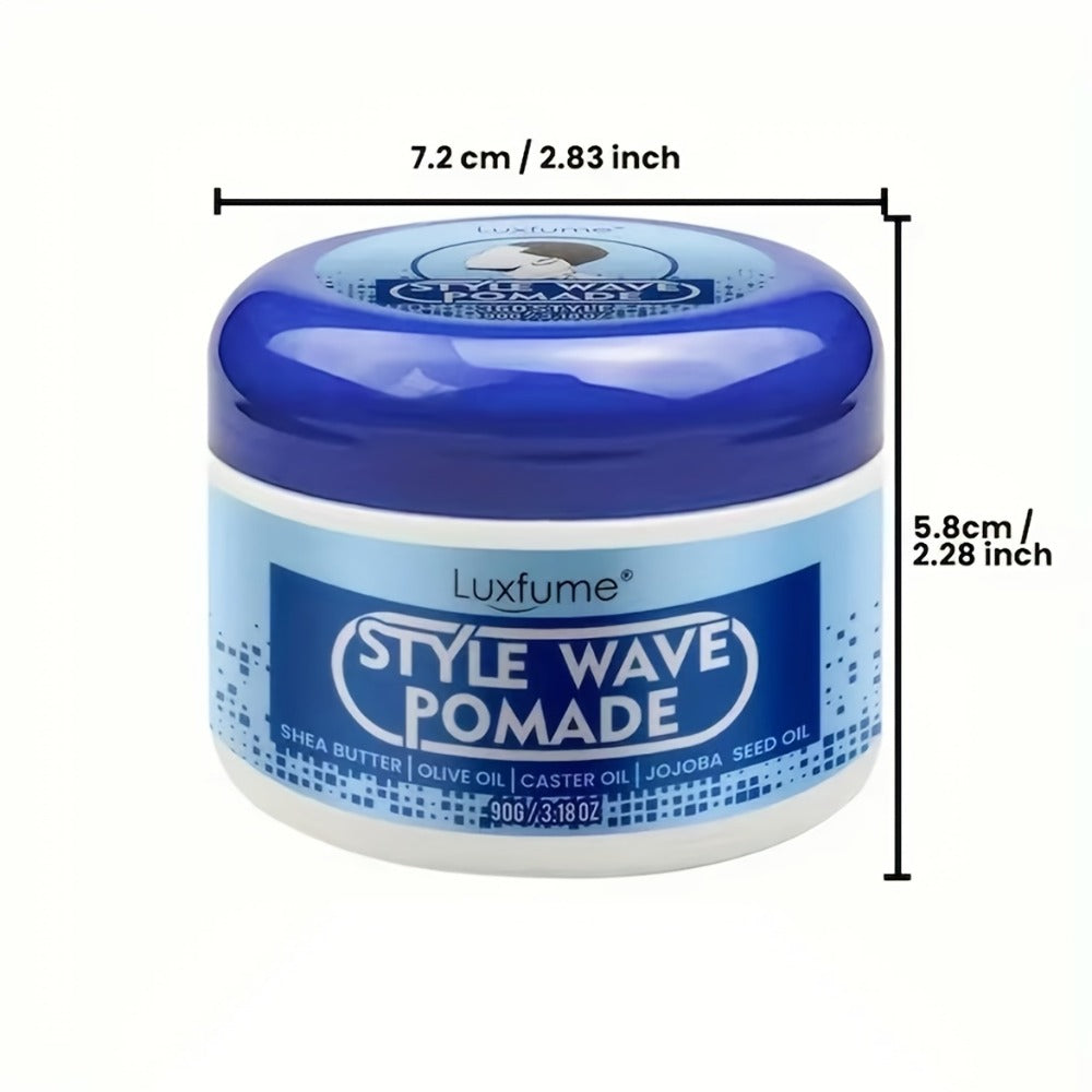 360 Wave Pomade for Men, Non-Greasy Hair Styling Cream for 360 Waves & Layered Wave Patterns