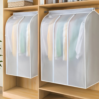 Garment Bag Clothes Dust Cover – Translucent PEVA Waterproof Hanging Storage Bag for Coat Dress Suit, Thickened Washable, Multiple Sizes