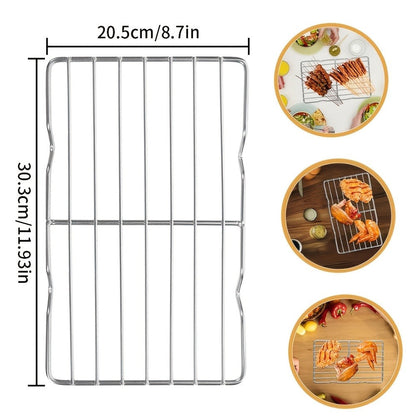 Cooling Rack 2pcs, Heavy Duty Carbon Steel Baking Rack for Cookies, Cakes and Roasting, Oven Safe Wire Rack for Grilling Turkey