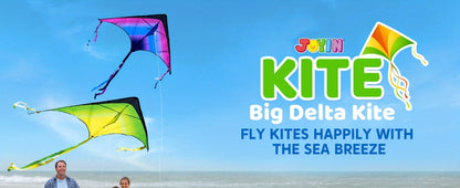 Large Delta Kite 3 Pack for Kids & Adults, Gradient Easy-to-Fly Kites with 58-Inch Wingspan & 262.5 Ft String