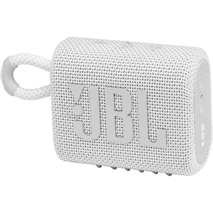 Bluetooth Speaker JBL Go 3 with IP67 Rating, USB-C Charging, Carry Loop, Five-Hour Runtime and Four Colors