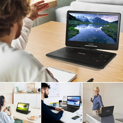 Portable DVD Player 14.1 Inch HD Screen, AV IN/OUT Sync TV & Projector, 270° Rotating Screen, Region Free