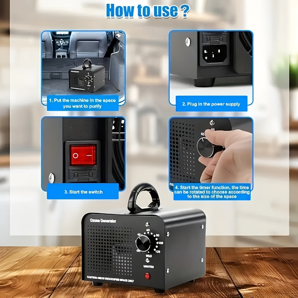 Ozone Generator Odor Eliminator 36000mg/h - Commercial Ozone Machine for Home, Smoke, Pet, Basement & Car
