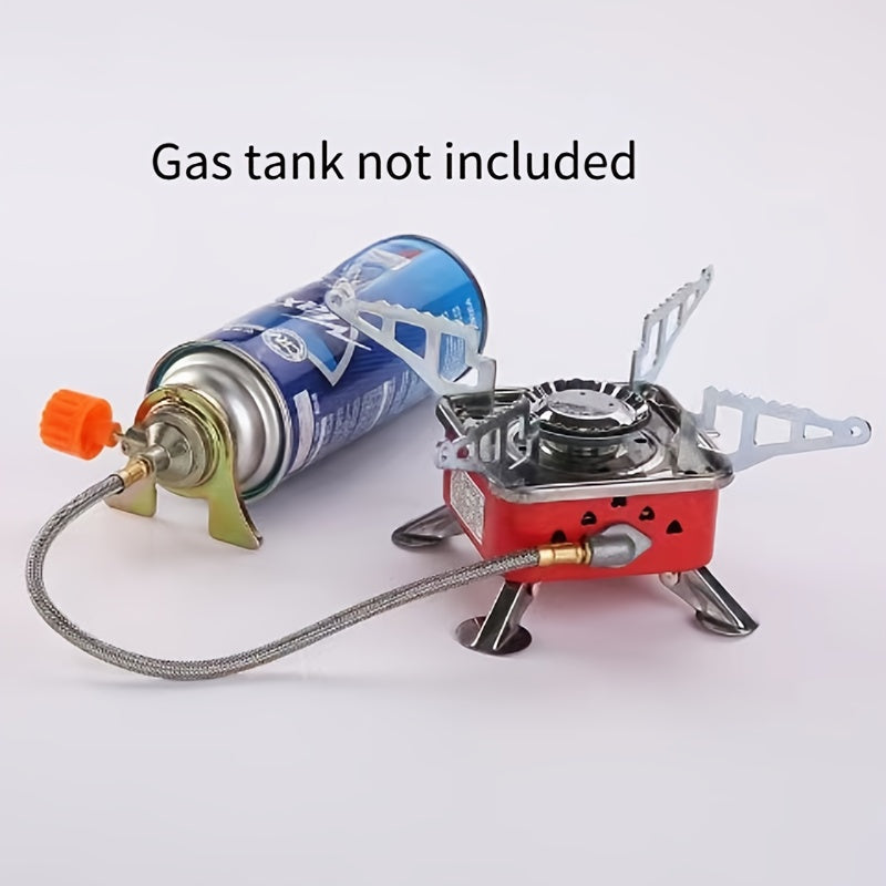 Windproof Camp Stove 3500W Portable Foldable Gas Burner Piezoelectric Ceramic Ignition Compact for Garden, Patio and Yard Use