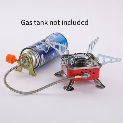 Windproof Camp Stove 3500W Portable Foldable Gas Burner Piezoelectric Ceramic Ignition Compact for Garden, Patio and Yard Use