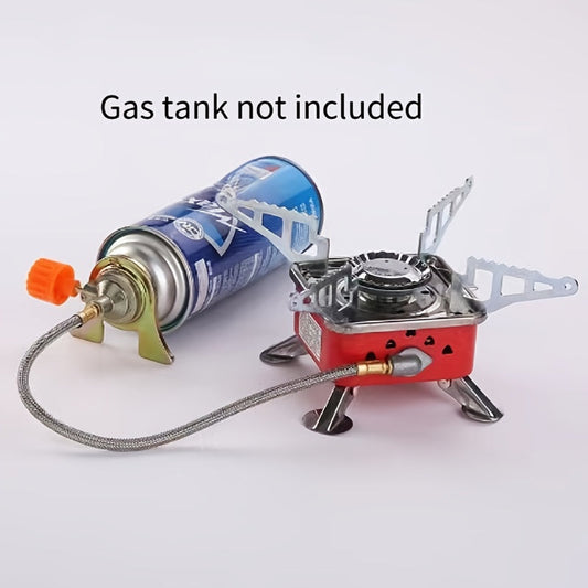 Windproof Camp Stove 3500W Portable Foldable Gas Burner Piezoelectric Ceramic Ignition Compact for Garden, Patio and Yard Use