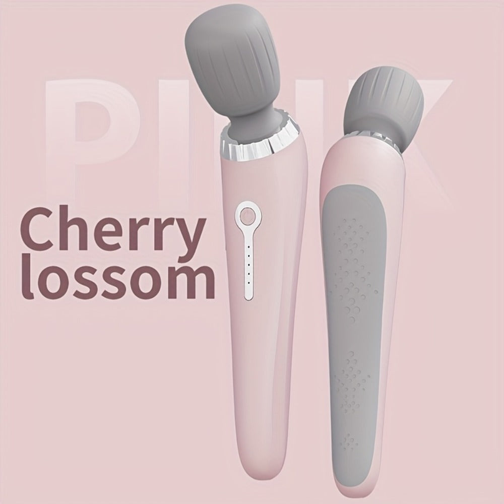 Portable Handheld Massage Stick, USB Rechargeable Wand Massager with 5 Adjustable Speed Levels, Relieves Neck