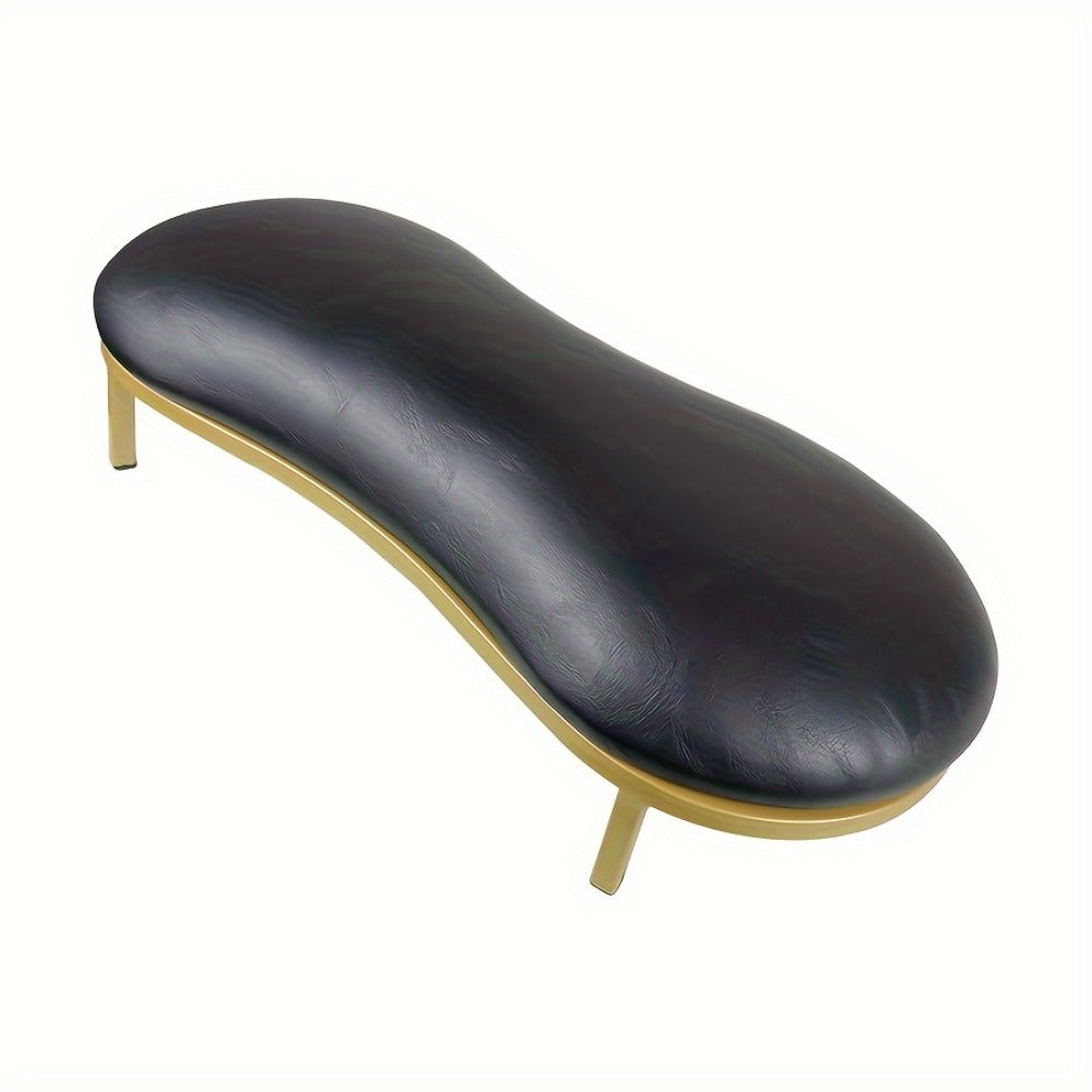 Nail Arm Rest with Metal Base Ergonomic Microfiber PU Cushion 15 Degree Tilt – Luxury Manicure Wrist Rest for Nail Salon Professional Nail
